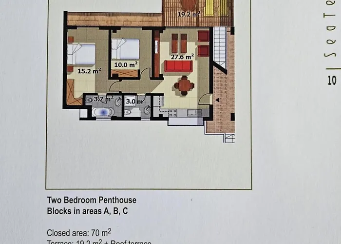 Beachfront Penthouse With Beautiful View In North Cyprus